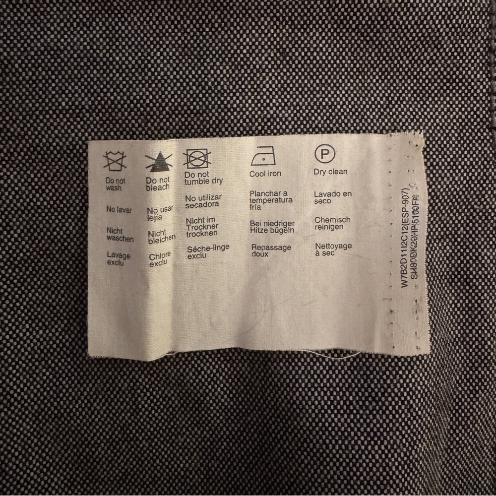 Y2K Esprit Charcoal pleated Mini Skirt with Buttoned Pockets - size 2 - Picture 16 of 16